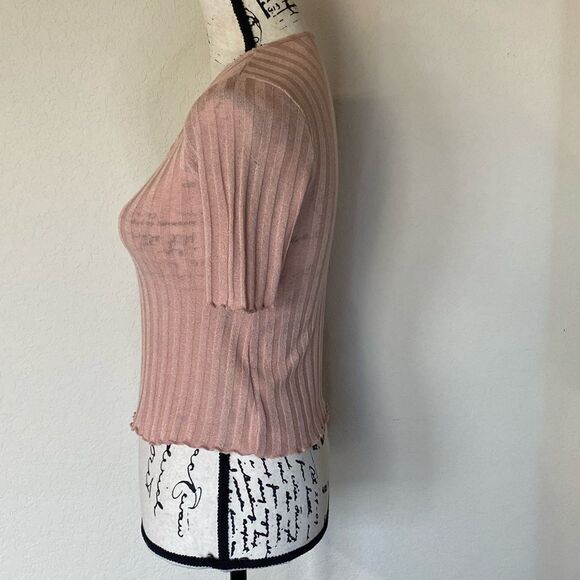 TOPSHOP Ribbed Crop Tee - Picture 7 of 8